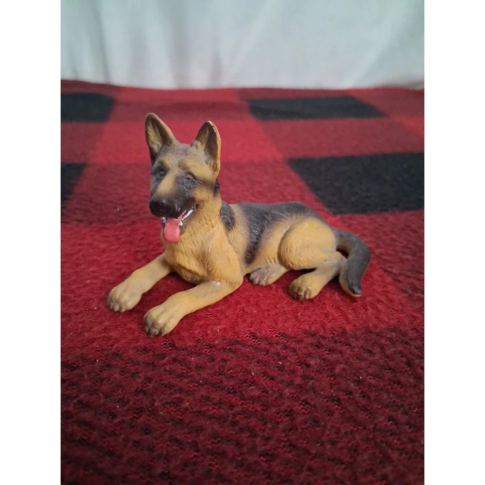 Vintage Schleich German Shepherd Dog Animal Toy PVC Figure Retired 1994